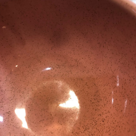 Mid 20th Century McCoy Speckled Turquoise & pink Pastel Bowl read - Picture 3 of 13